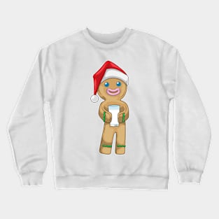 Gingerbread man Christmas Milk Crewneck Sweatshirt